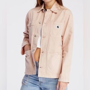 CARHARTT WIP OG MICHIGAN COTTON BUTTON UP LIGHTWEIGHT OVERSHIRT/CHORECOAT/JACKET